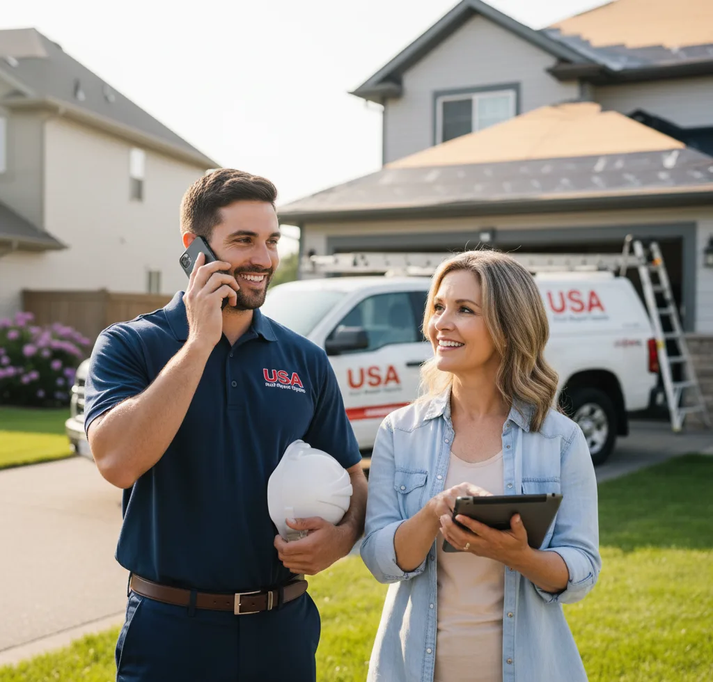 USA Roof Repair Experts customer support in Dunnigan